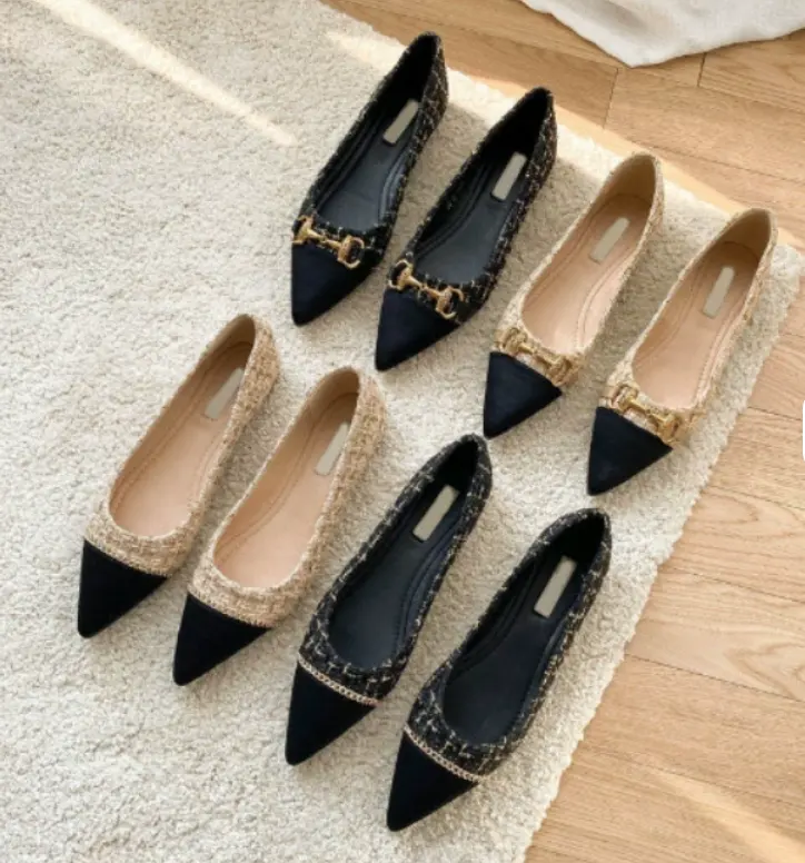 35-40 Summer Women Flat Shoes Fashionable Female Flat Shoes Spring Ladies Flat Shoes for Four DesignsReorder rate 26%