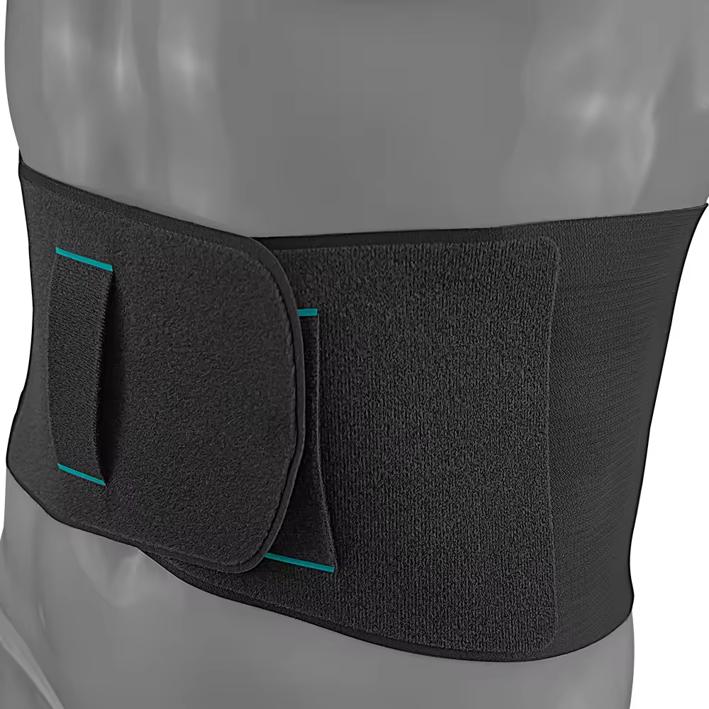 Breathable Skin-friendly Fabric Back Black Support Adjustable Waist Belt Support for Men and Women