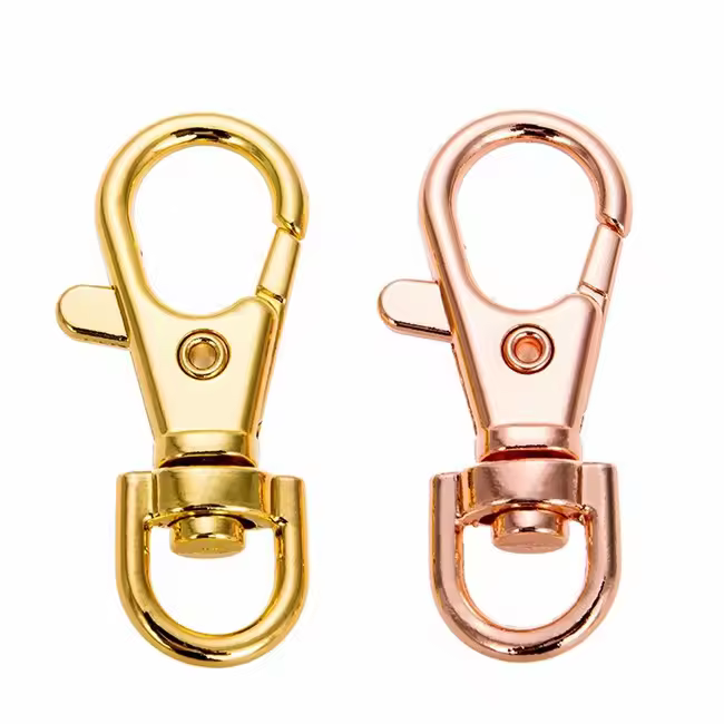 Bronze Gold Silver Metal Alloy Lobster Claw Clasp Lanyard Snap Hook Swivel Clasps