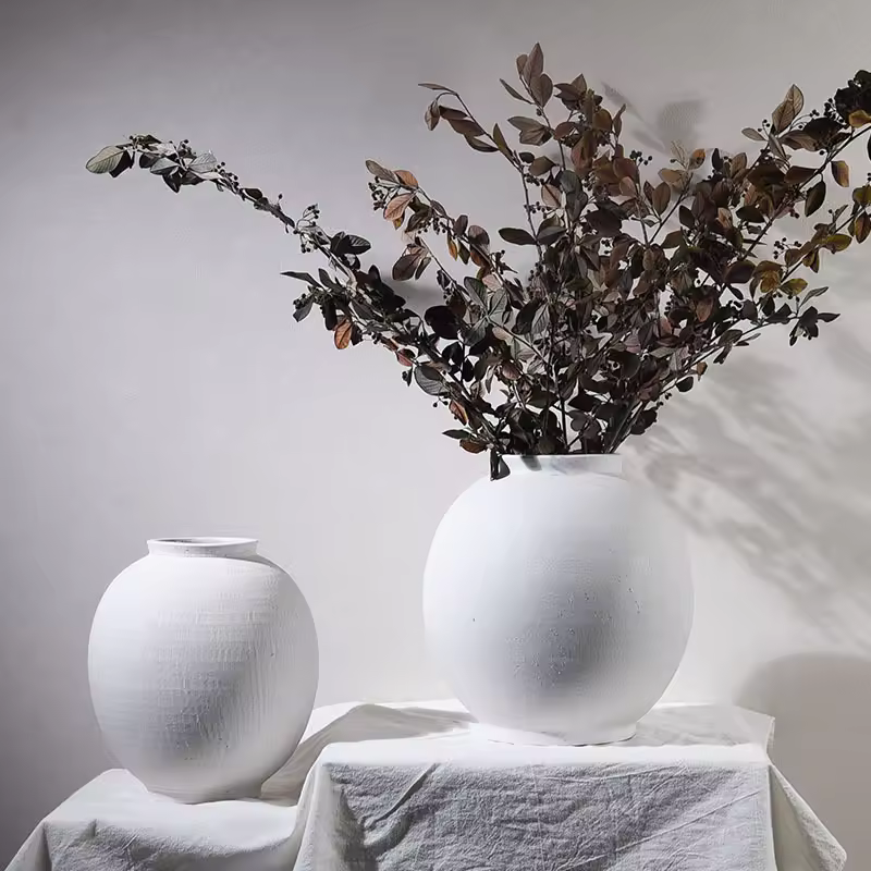 Ceramic Vase Modern Simplicity Design Home Accessories Dried Flowers Flower Ornaments Living Room Decoration Simple HomeReorder rate 33%