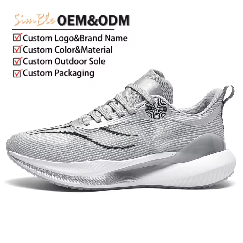 certified China Fashion Casual Sneaker Manufacturer Low MOQ Light-weight Sport Running Shoes Zapatos De HombreReorder rate 17%