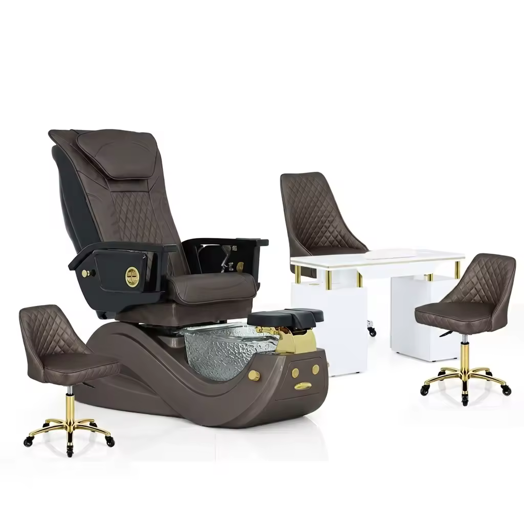certified Kangmei Wholesale Professional Nail Salon Furniture New Arrival Luxury Whirlpool Pipeless Pedi Foot Spa Massage Pedicure ChairReorder rate 23%