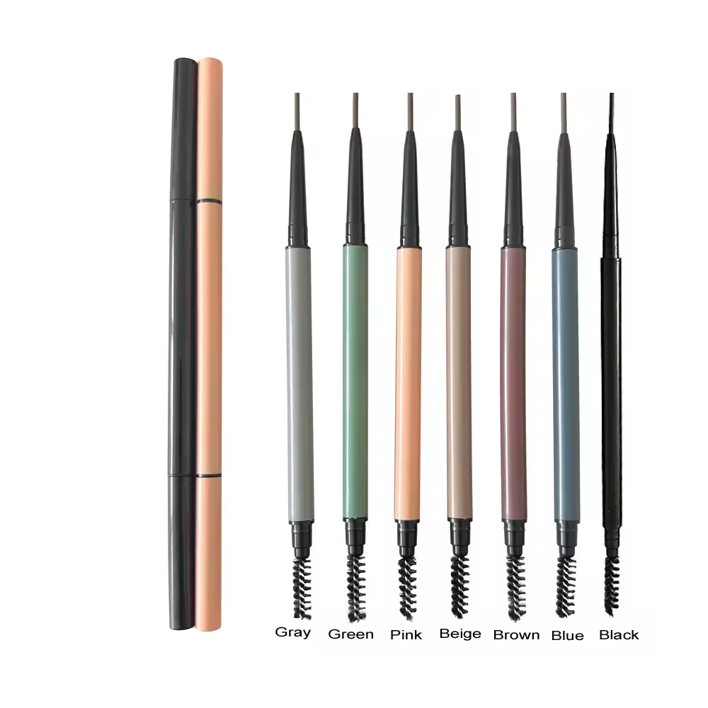certified Wholesale ultra Thin Eyebrow Pencil Eyebrow Design Brows Pen Private Label Custom Colors Tube Eyebrow PencilReorder rate 15%