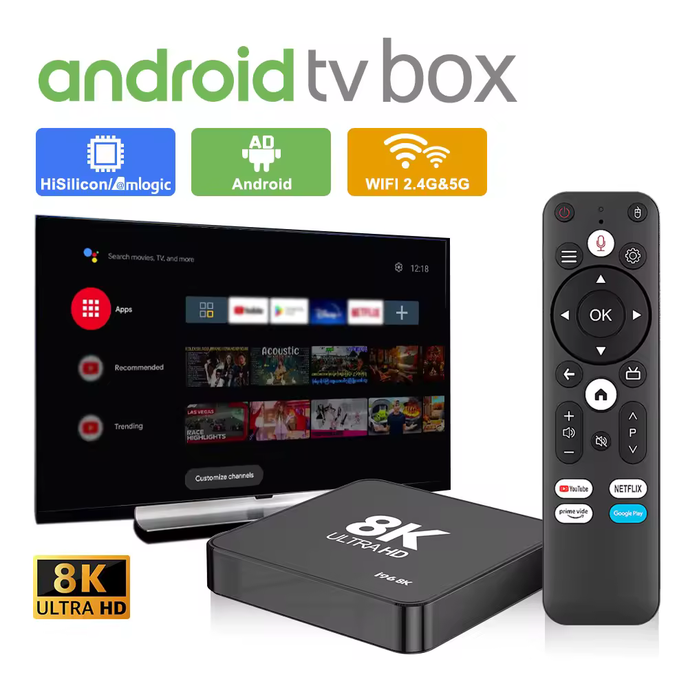 certified2026 New Ultra High Definition 4K 60fps OTT Box Stable Dual Streaming TV Set-Top Receiver with 2G 16G Storage Analog Type180-day lowest pricesReorder rate 22%
