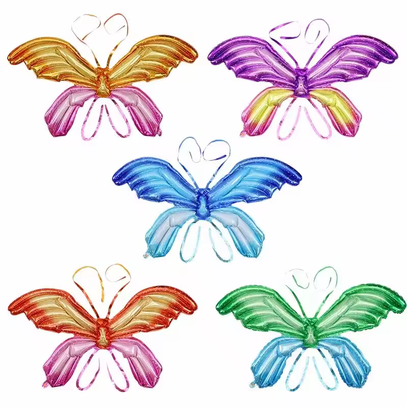 certifiedInflatable Balloon Rainbow Adult Kids Butterfly Wings For Party Costume Birthday Photograph Princess Fairy WingsReorder rate 25%