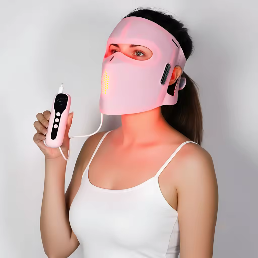 certifiedLed Facial Mask Red Light Therapy Mask 630Nm 850Nm Led Mask Dropshipping Red Light Facial Light Therapy MaskReorder rate 42%