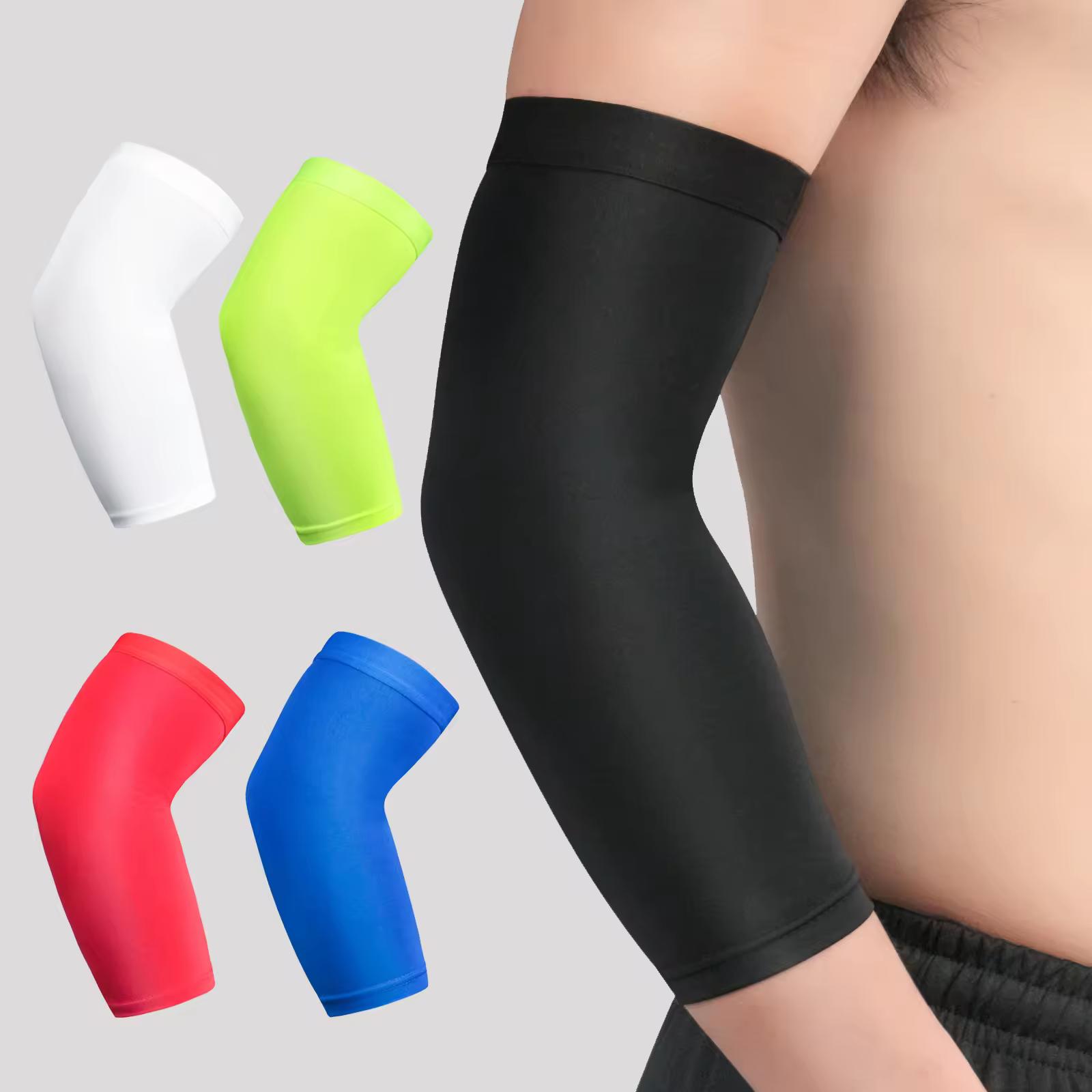 certifiedOEM Breathable Compression Arm Sleeve Sports Elbow Support Brace Non Slip Warmers for Gym Basketball Tennis Exercise Fitness