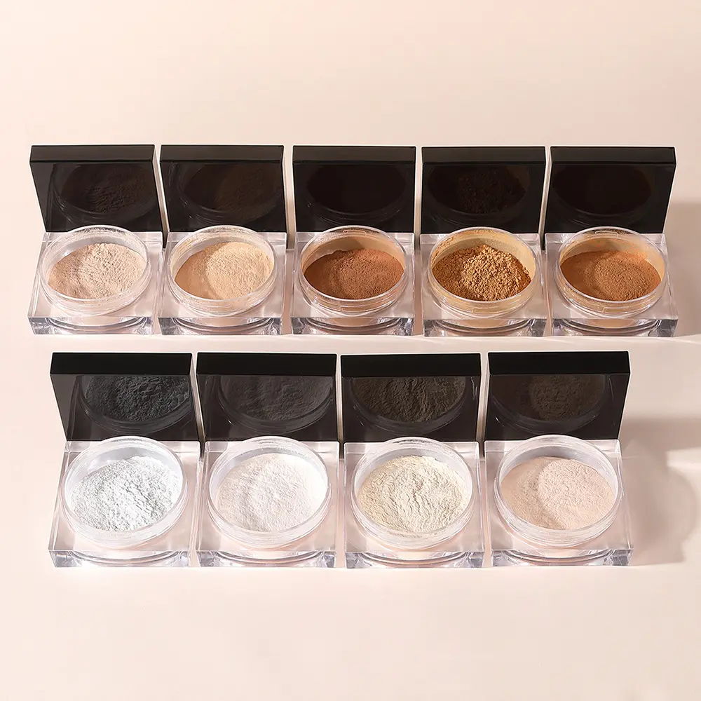 Custom Logo Box Loose Powder Mineral Waterproof Long-lasting No Smudge Professional QualityReorder rate 28%