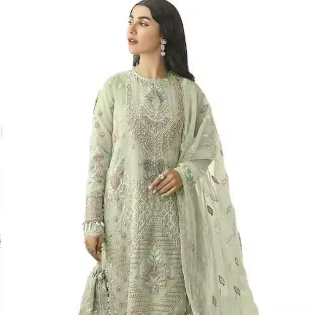 Eid and Ramdan Month Special Bright Color Embroidery Salwar and Churidar Pent for Young Women and Bride Wear