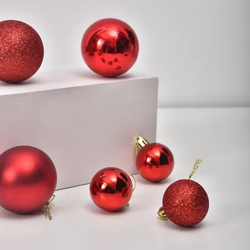 Factory Direct Sales Bulk Christmas Balls Diameter 2/3/4/6/8cm Glossy Matte Glitter Electroplated Semi-Mechanical BallPKR 6,298 off shippingDelivery by 16 Dec