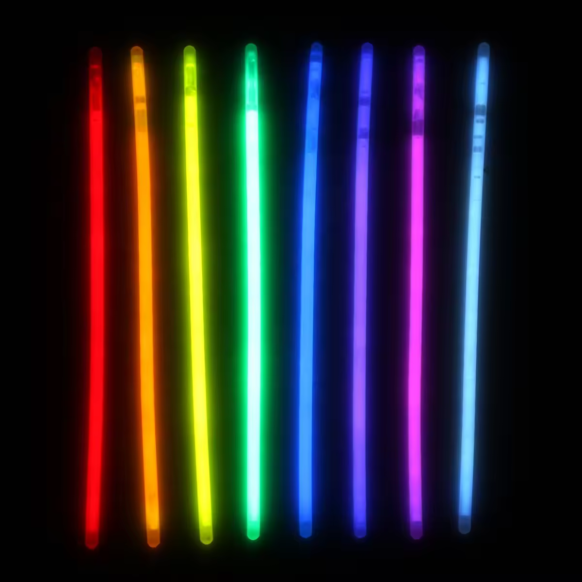 Factory Wholesale Glow in the Dark Stick Set, Mixed Color Neon Bracelet Necklace Eyeglass Glow Sticks