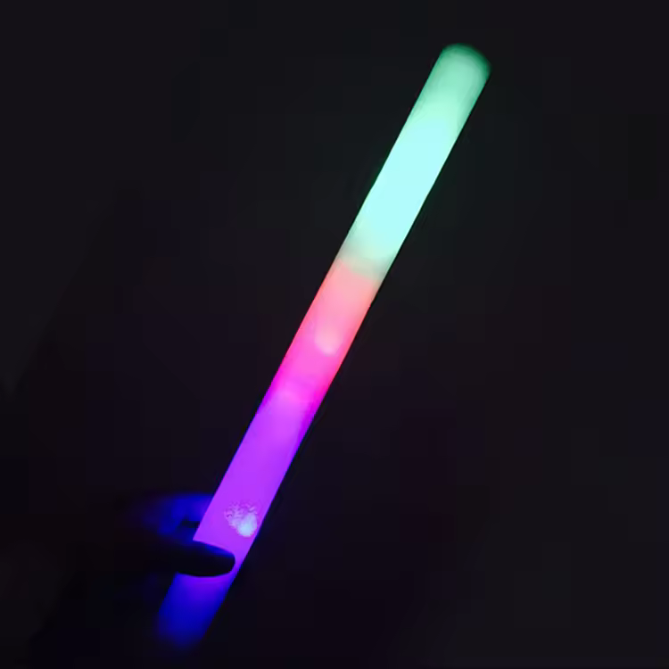 Hot Selling 48cm LED Foam Glow Sticks Halloween Props Light Glow Sticks For Concert Parties
