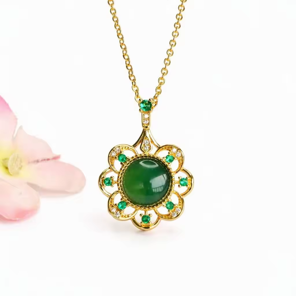 Juan Yu Natural Grade-A Blue Water Jadeite Ethnic Women's Charm Pendant Jewelry Cross-Border Supply S6080905PKR 6,298 off shipping180-day lowest pricesDelivery by 11 DecReorder rate 16%