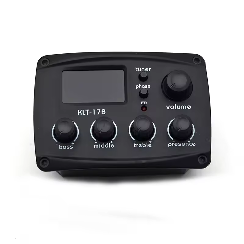 KLT-17B Acoustic Guitar Equalizer with Digital Tuning and 4-Band Processing