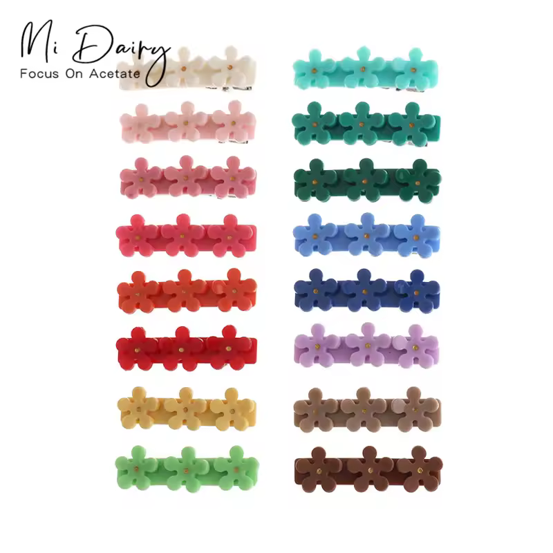 MiDairy 2024 New Arrival Korean Hairdressing Three Flowers Hairpin 16 Colors alligator Korea Hair Clips Sweet Girl Hair OrnamentPKR 6,298 off shipping180-day lowest pricesDelivery by 18 DecReorder ra