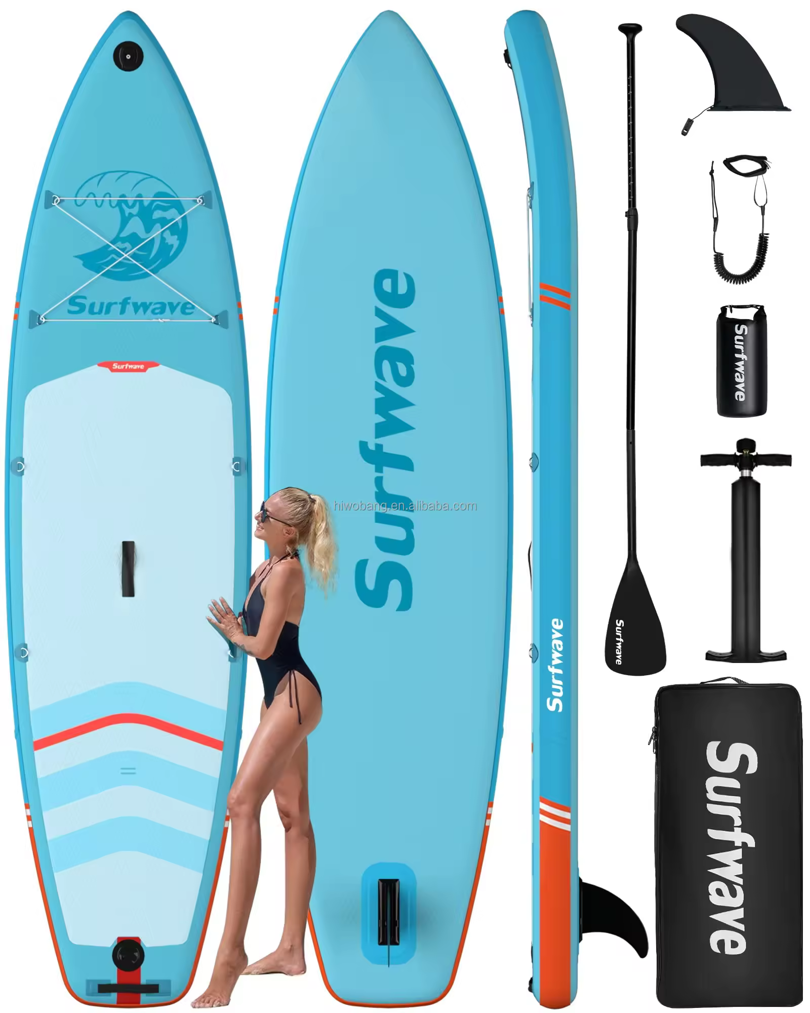 New Style Wholesale Inflatable Paddle Board Fishing Boat Inflatable Kayak SUP Board For SaleReorder rate 20%