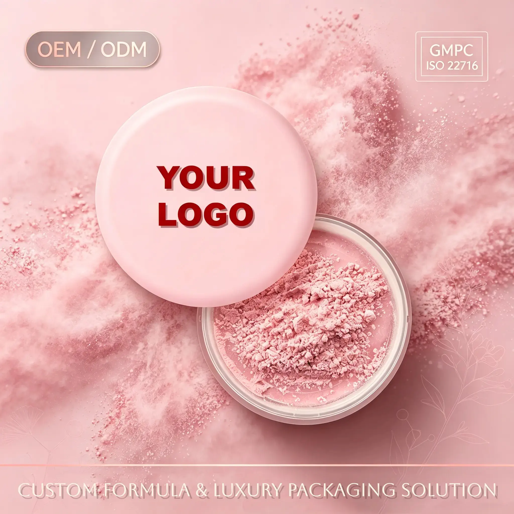 OEM Makeup Manufacture Sweatproof Setting Powder Long Lasting Silky Smooth Matte Soft Focus Loose Powder