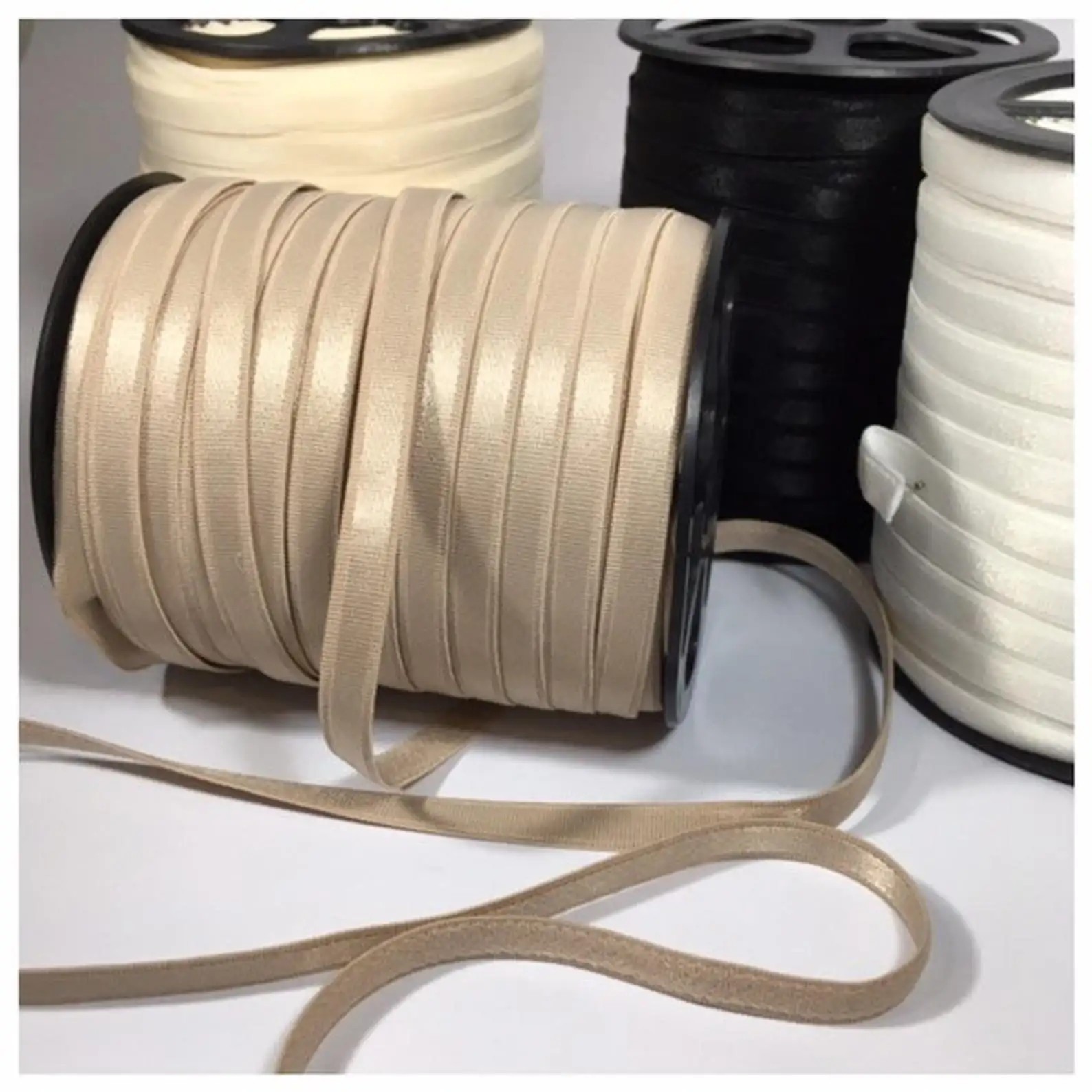 15mm Satin Plush Bra Band Strap Shoulder Elastic for Sport BraReorder rate 50%