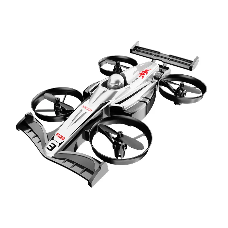 2-in-1 Land Air Drone Flying Car 360 Flip RC Quadcopter Obstacle Avoidance 4K HD Dual Camera Altitude Hold Indoor-Outdoor Use
