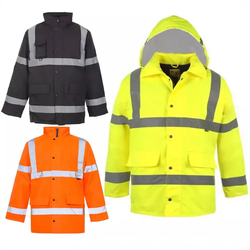 2-Piece Breathable Motorcycle Rain Suit with Stormproof 360° Reflective Strips for Outdoor/Duty Work Safety Clothing