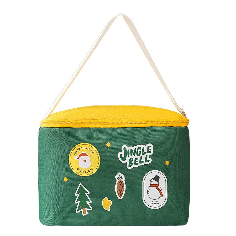 2023 Summer Fashion Insulation Picnic Basket Portable Oblique Span Thickened Aluminum Film Large Capacity Outdoor Picnic BagReorder rate 20%