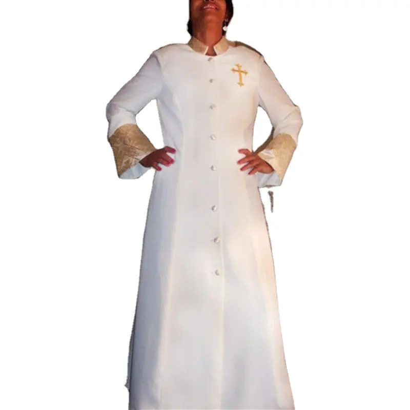 2023 Vintage Clergy Apparel Clothing Women Clergy Dress O Neck Long Sleeve Church Dress Cosplay Costumes for Halloween