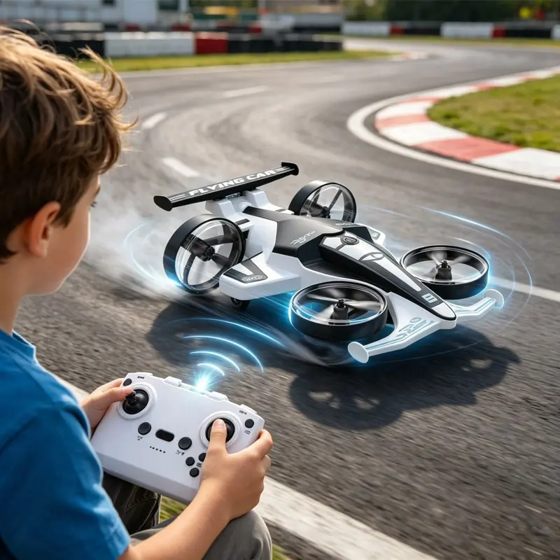 2026 2 in 1 Dual Mode Flying Car RC Quadcopter Air Land Amphibious Drifting Car Remote Control Toy for Kids AdultsReorder rate 18%