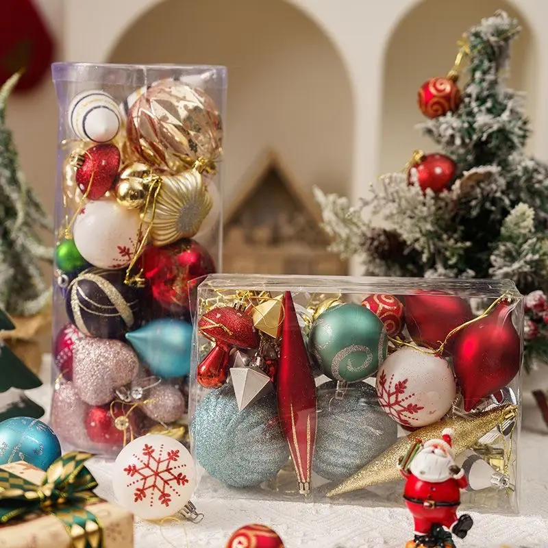 2026 Eco-friendly Non-Toxic Christmas Balls Reflective Shinning Laser Pigment Gold Silver Red Green Blue Xmas Balls Factory