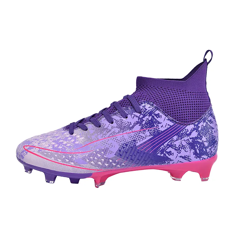 2026 New ZYDAR SPORTS Unisex Soccer Boots Fashion High Ankle Outdoor Training Cleats TPU Sole PU Upper Mesh Lining Winter SpringReorder rate 20%