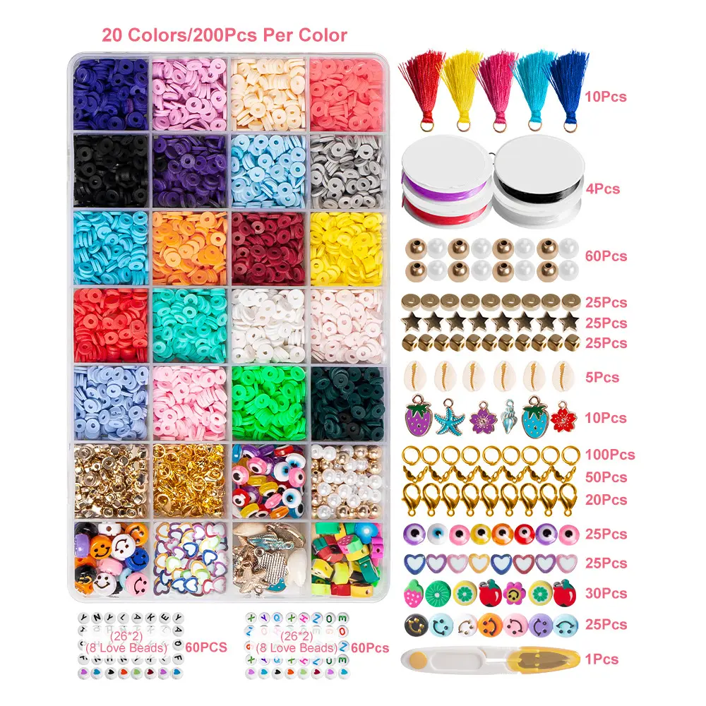 28 Grid 20 Color DIY Polymer Clay Beads Flat Round Ceramic for Jewelry Making Bracelet Necklace Earring DIY Craft KitPKR 6,298 off shippingDelivery by 23 DecReorder rate 16%