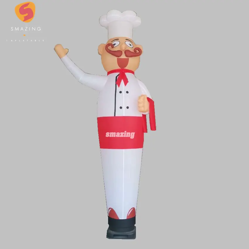 3.5m Outdoor Celebration and Restaurant Air Dancer Led Waving Chef Inflatable Tube Man Sky Dancer with Customized Color for SalePKR 6,298 off shipping180-day lowest pricesDelivery by 16 Dec