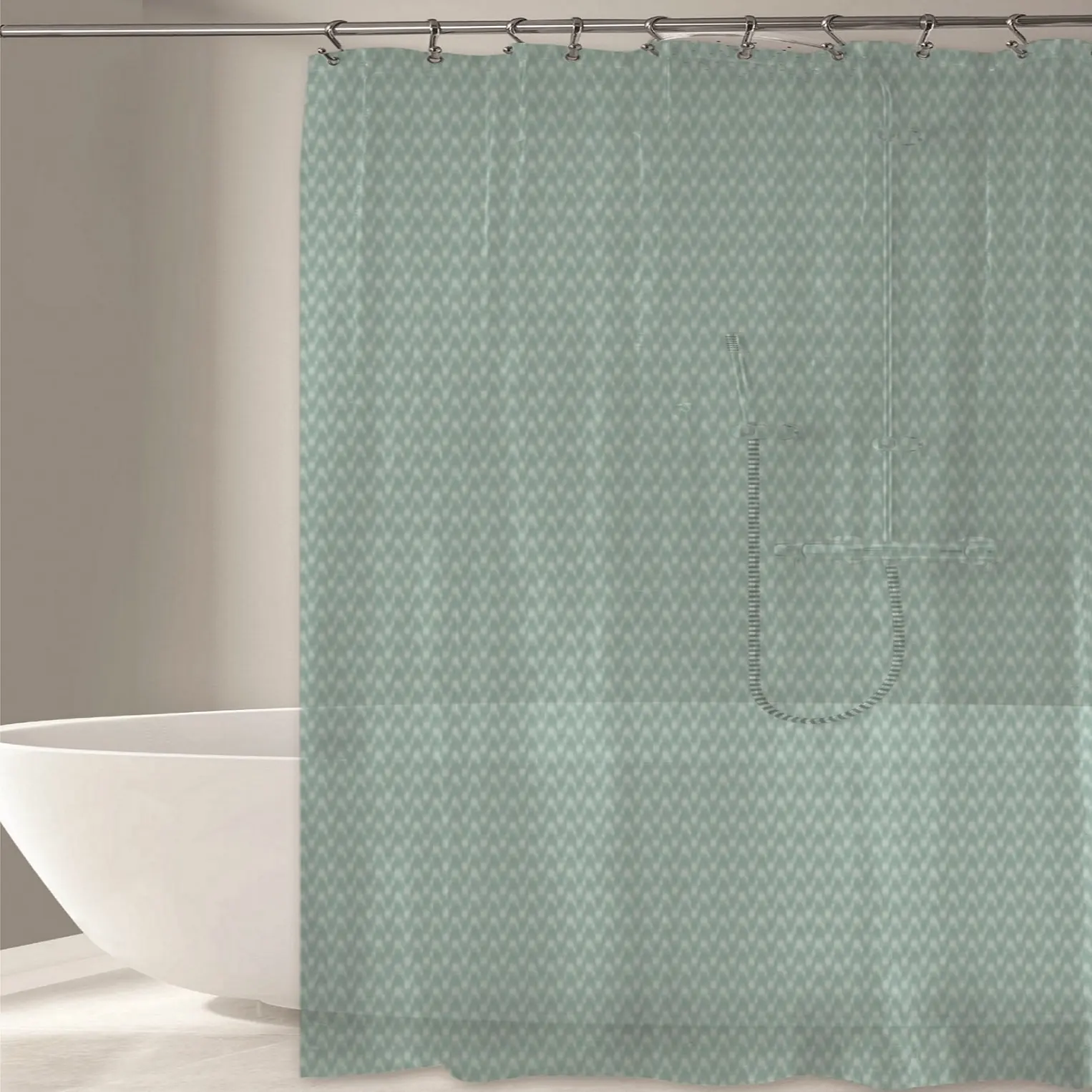 3D Embossed Texture shower curtains bathroom liner
