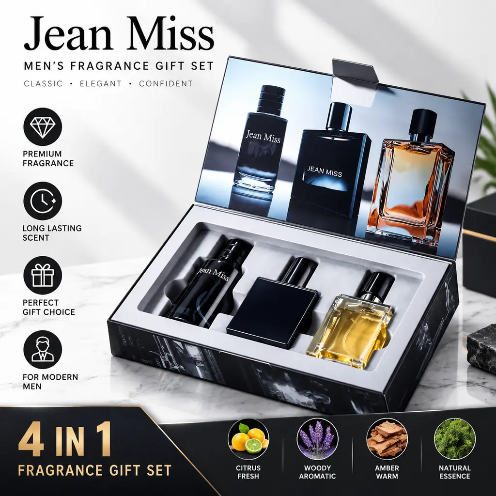 3Pcs Men Perfume Gift Set Spicy Scent Long Lasting Skin Friendly Eau De Toilette Spray 30ml Per Bottle for Dating Gift Wholesale3-day dispatch