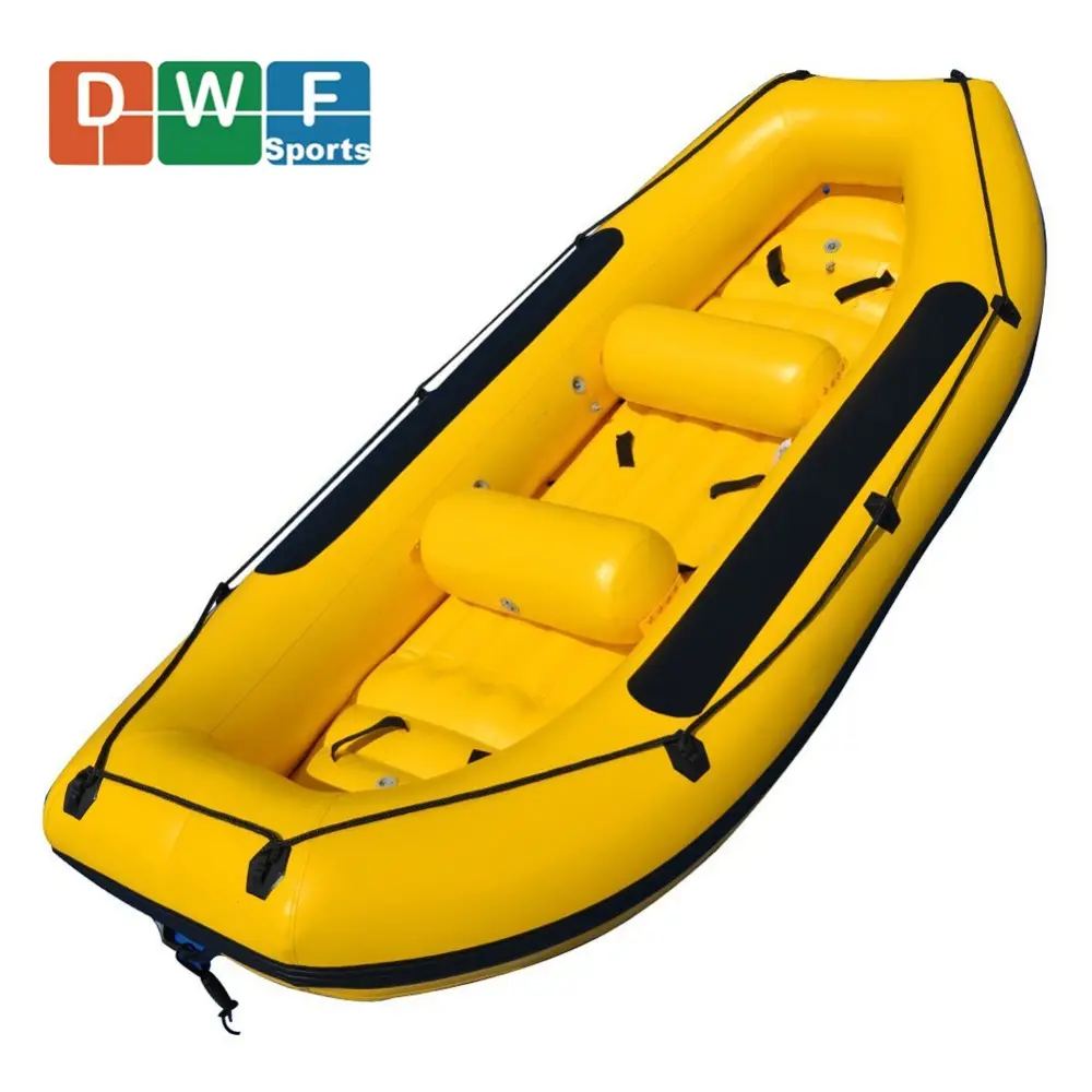 4 Persons Inflatable Whitewater Rafting Boat with Aluminum Oars and High Output Air PumpReorder rate 20%