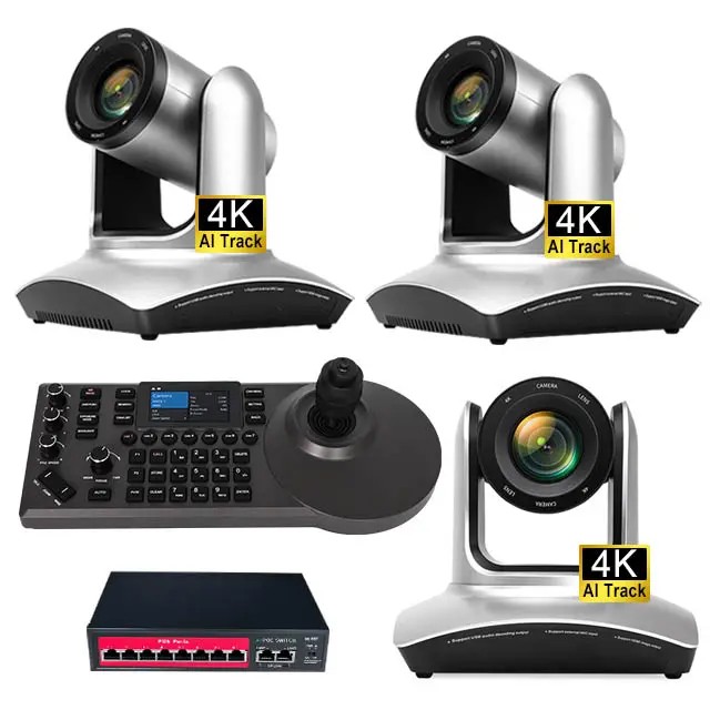 4K PTZ Video Conference System Bundle = 3 Cameras +1 Joystick Controller 20x Zoom NDI for Large Room Live Streaming ClassroomsPKR 6,298 off shippingDelivery by 23 DecReorder rate 25%