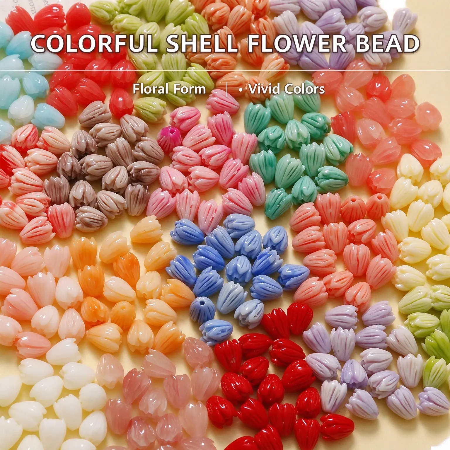 6*9mm Colorful Shell Bone Coral Tulip Jasmine Flower Beads for Vintage Hawaiian Jewelry Making DIY Earring AccessoriesPKR 6,298 off shippingDelivery by 23 Dec