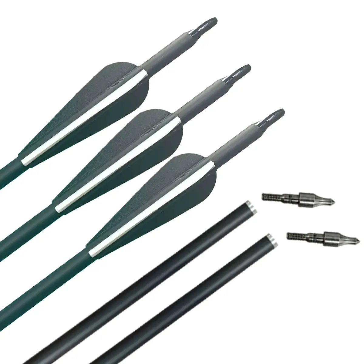7.8mm Hybrid Carbon Crossbow 30-Inch Interchangeable Tip Target Features Recurve Bow with Arrow