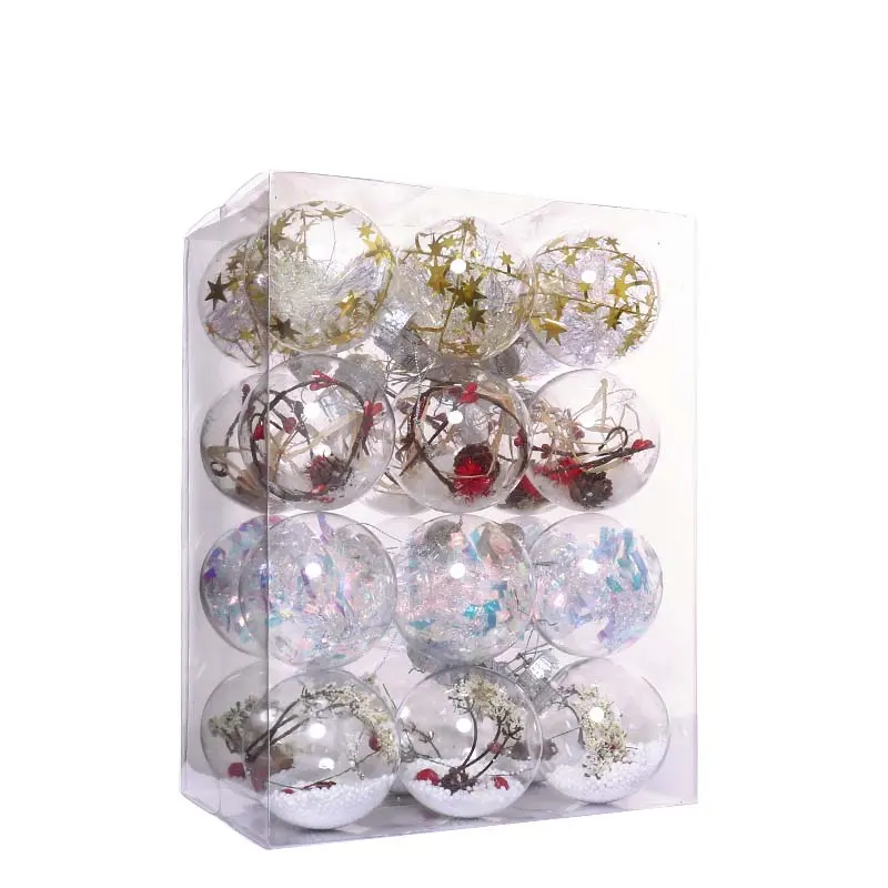 8cm Pretty Balls Christmas Tree Balls for Christmas Party Custom Party Decorate
