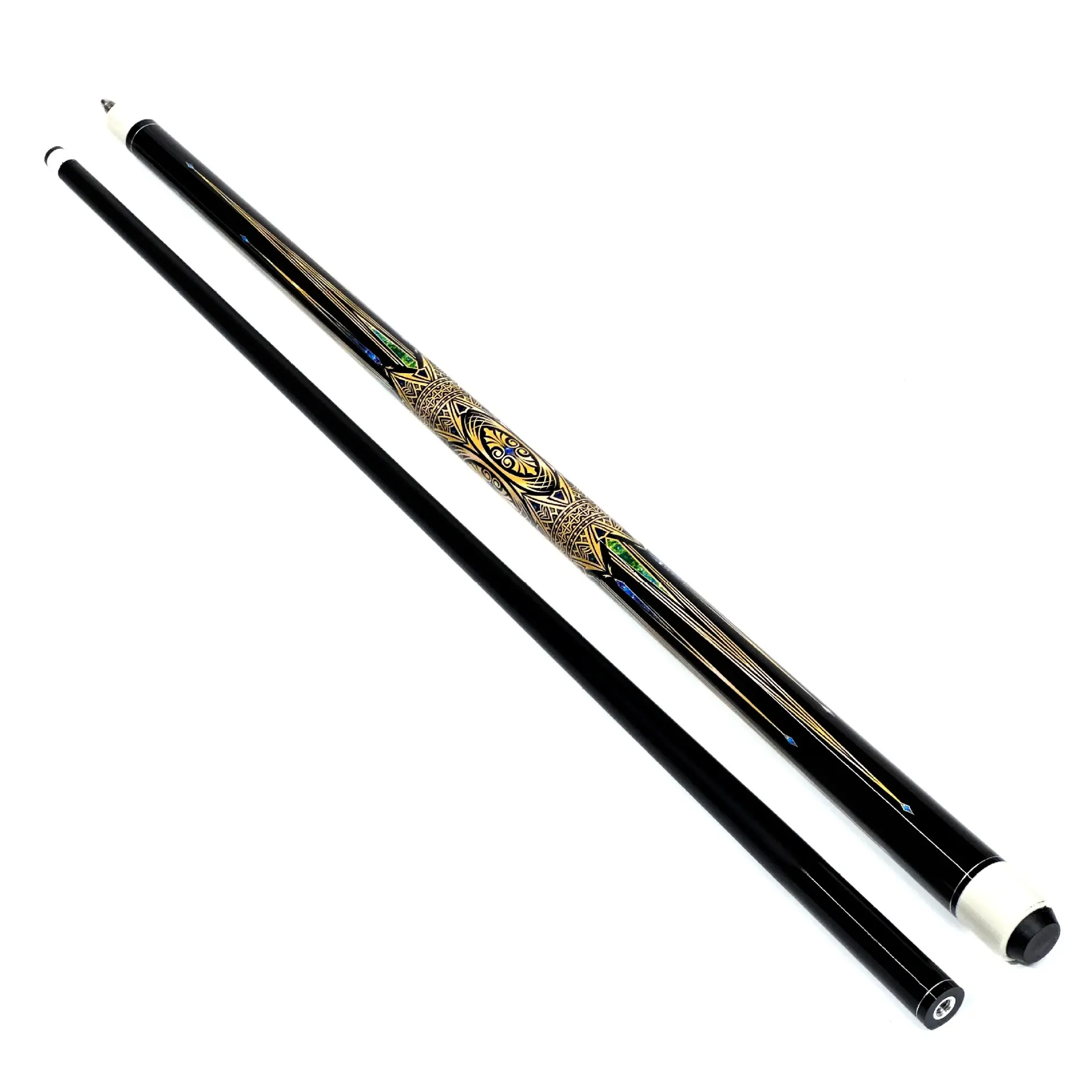9-Ball Cue Maple Material Chinese Black-8 1/2 Split Center Joint 13mm Large Head Billiards in Stock Wholesale