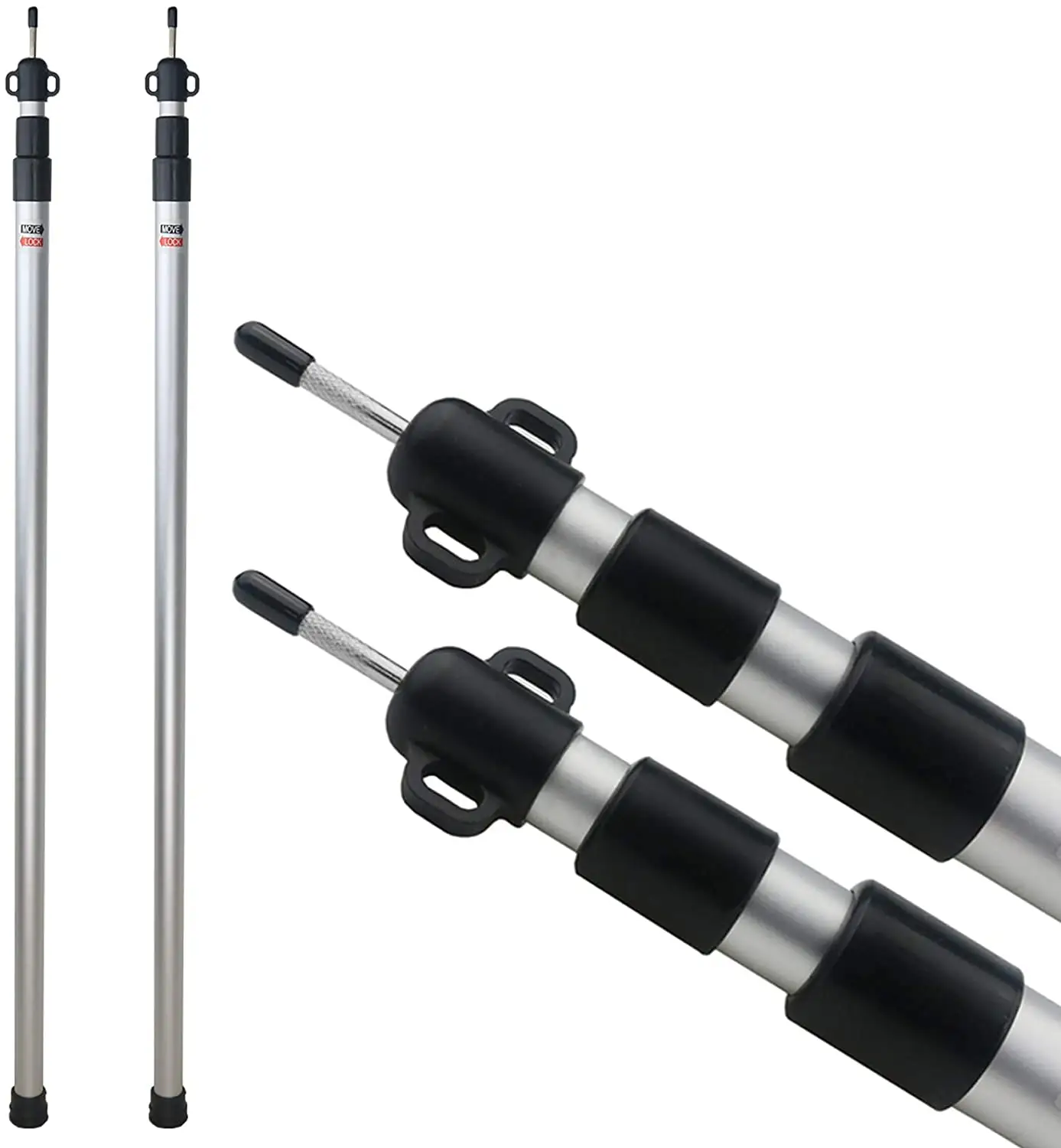 Adjustable Aluminum Poles for Camping Tent Tarp Canopy Awning Pole Telescopic Poles