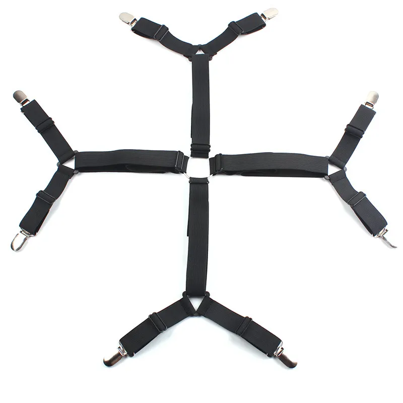 Adjustable Bed Sheet Holders Fasteners Suspenders Straps Grippers Clips