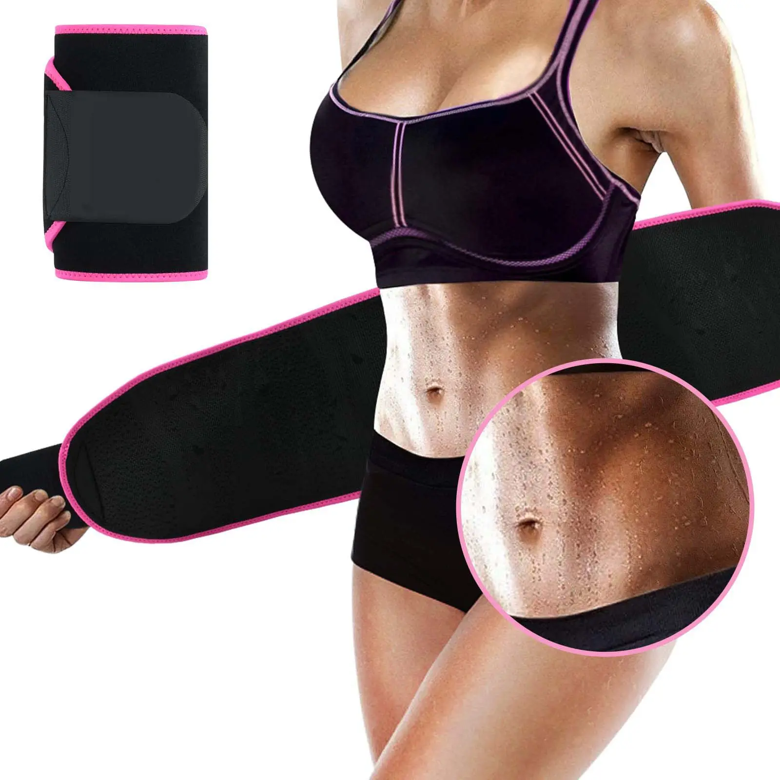 Adjustable Neoprene Waist Trimmer Belt Slimming Sauna Sweat Band Waist Trainer Waist Trainer BeltReorder rate 28%