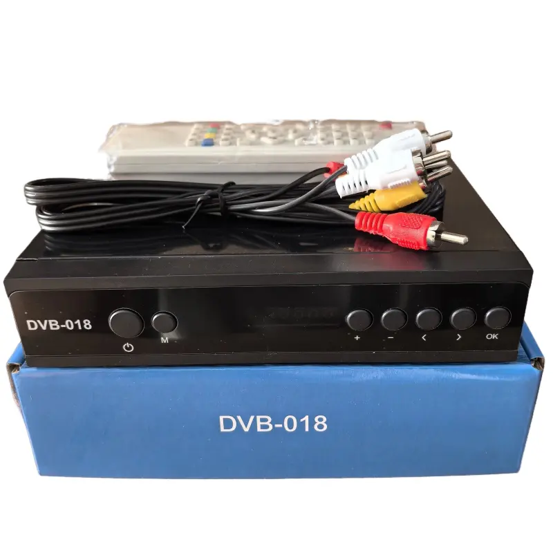 Allplay DVB-S2-619 HD TV Decoder Set Box with AC3 1080P Digital Receiver Remote AV Cables
