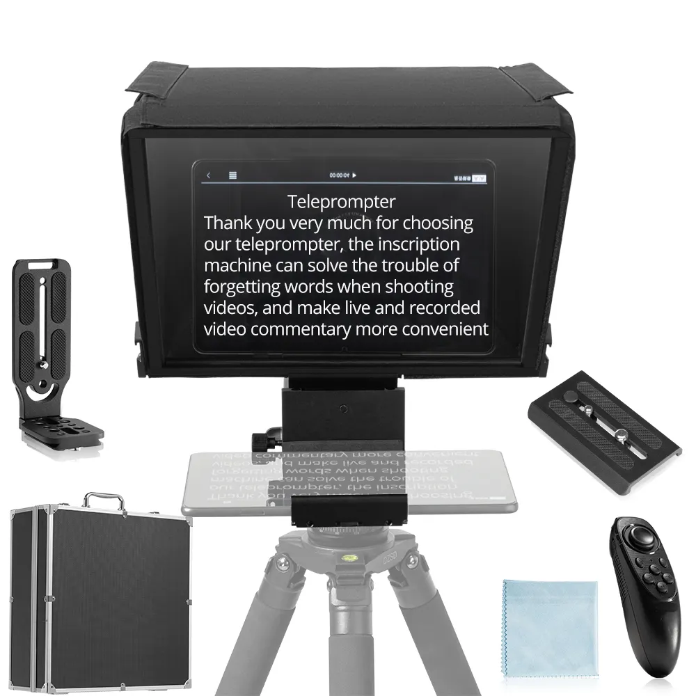 Ambitful T16 Big Screen Prompter Professional Interview Foldable Teleprompter for Smartphone DSLR Camera Live Video RecordingPKR 6,298 off shippingDelivery by 23 DecReorder rate 19%