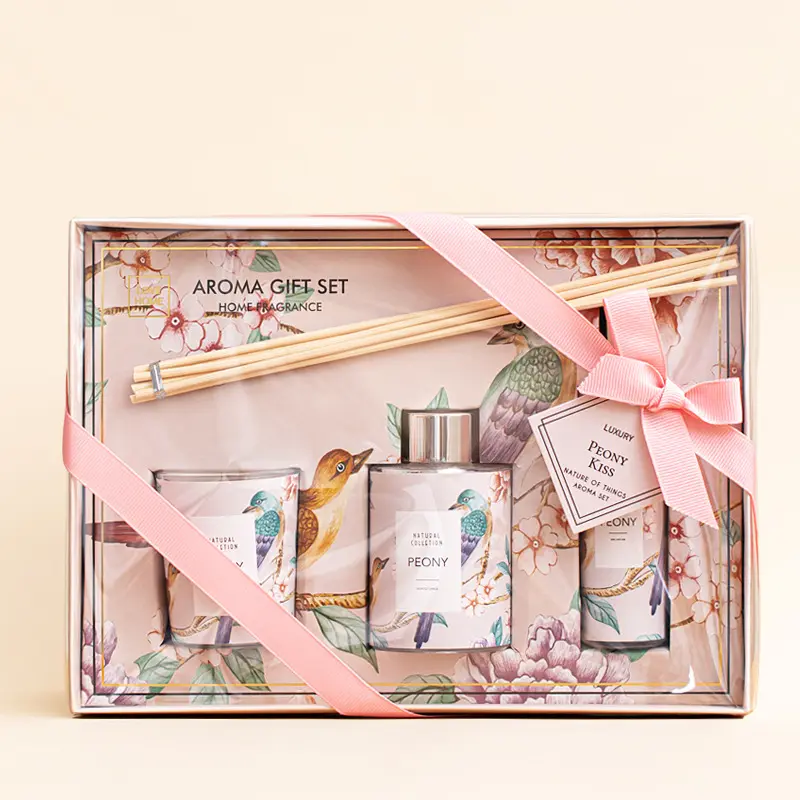 Aromatherapy Essential Oil Candle & Spray Perfume Gift Set for Female Bridesmaid Wedding Soothe the Mind Return Gift BoxReorder rate 16%