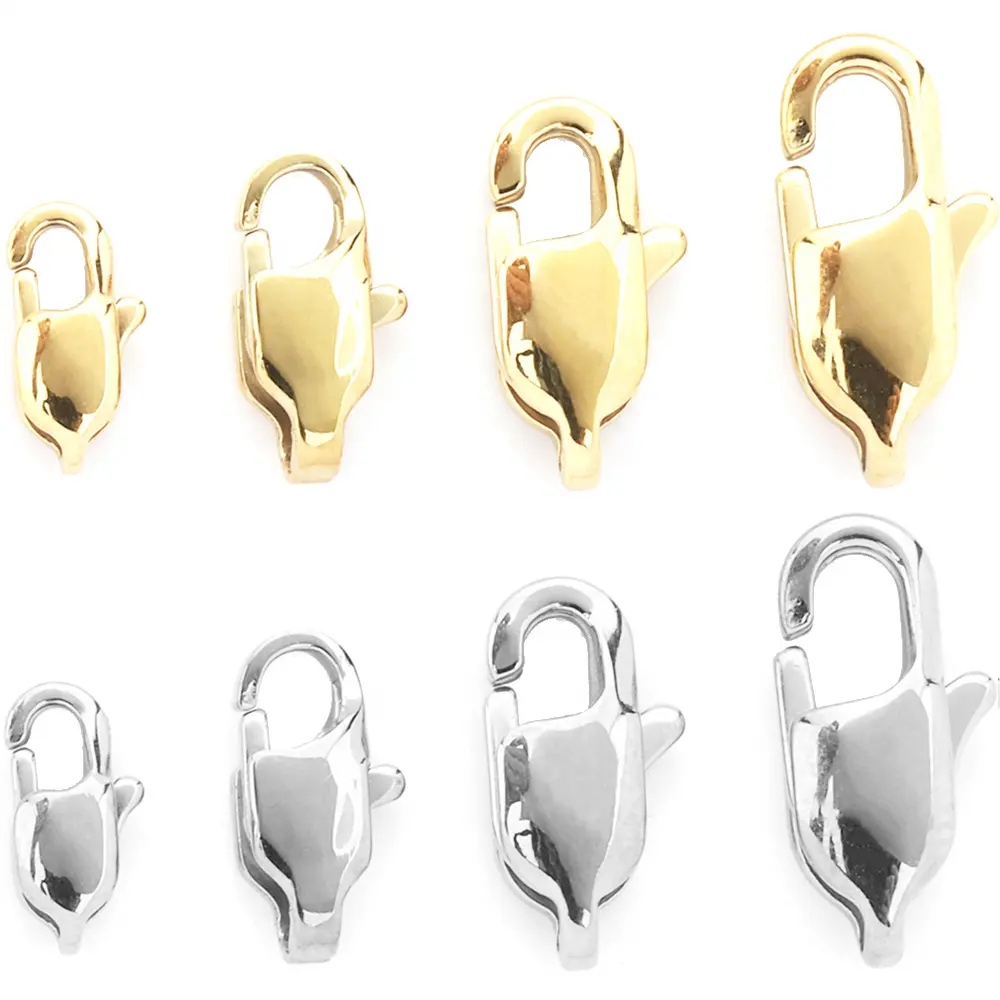 BaiYi 9mm 11mm 13mm 15mm Stainless Steel Lobster Clasp Gold/Silver/Black/Rose Gold High Quality PVD Plated Jewelry Making forPKR 6,298 off shipping180-day lowest pricesDelivery by 11 DecReorder rate 