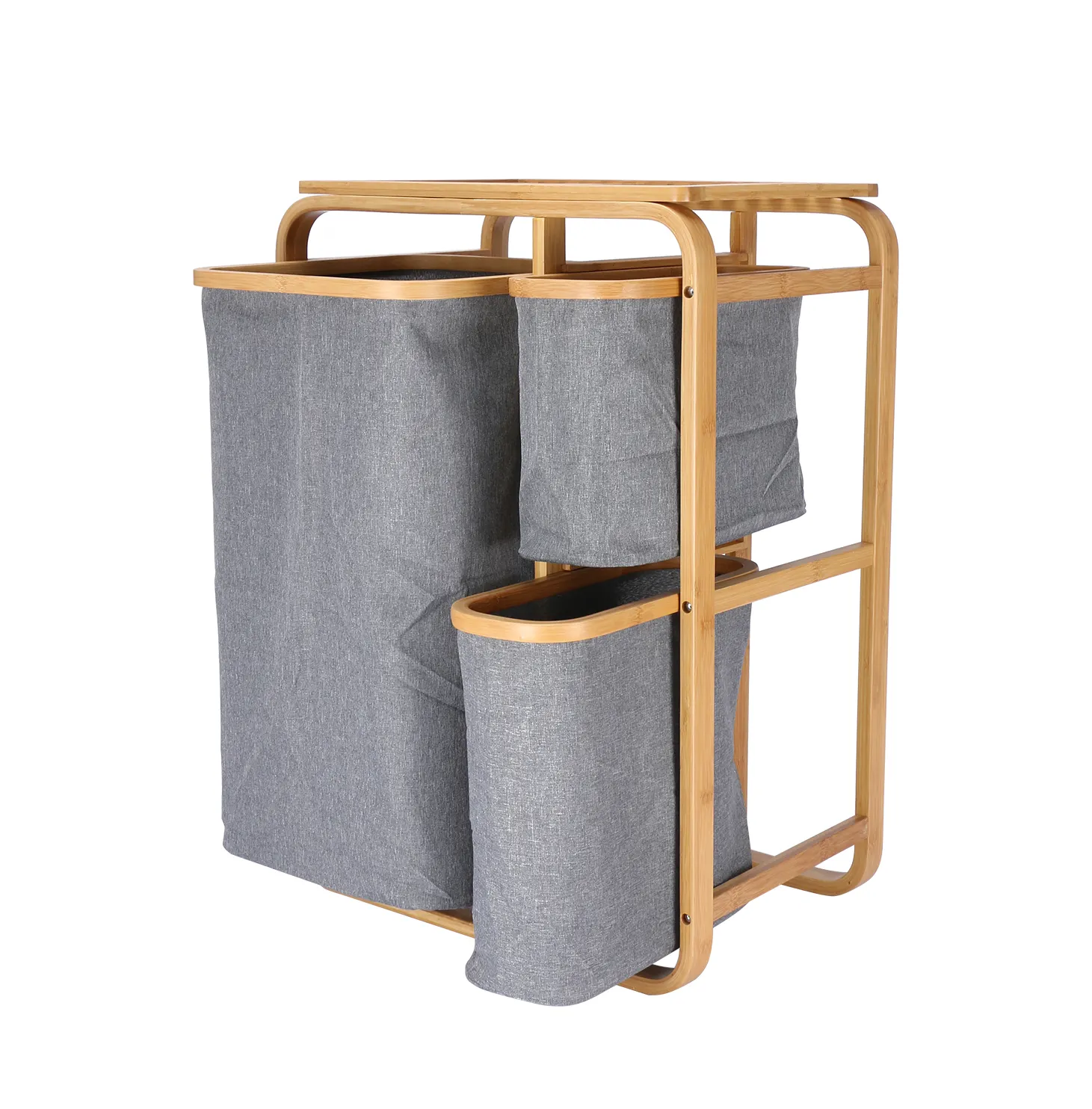 Bamboo Wood Laundry Hamper Organize Bamboo Laundry Basket