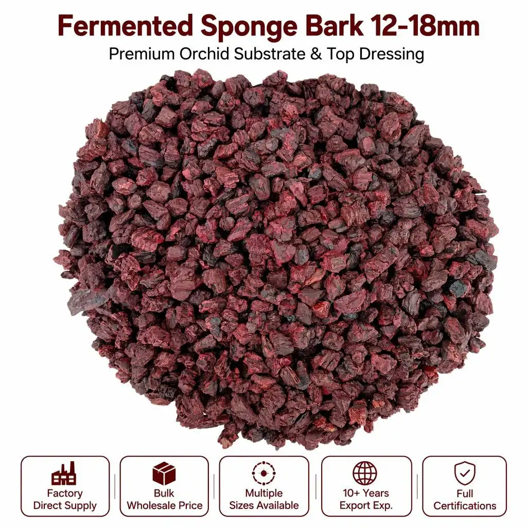 BEIYOU Natural Organic Fermented Pine Bark Substrate Orchid Growing Medium Potting Mix Breathable Water Retention OutdoorReorder rate 28%