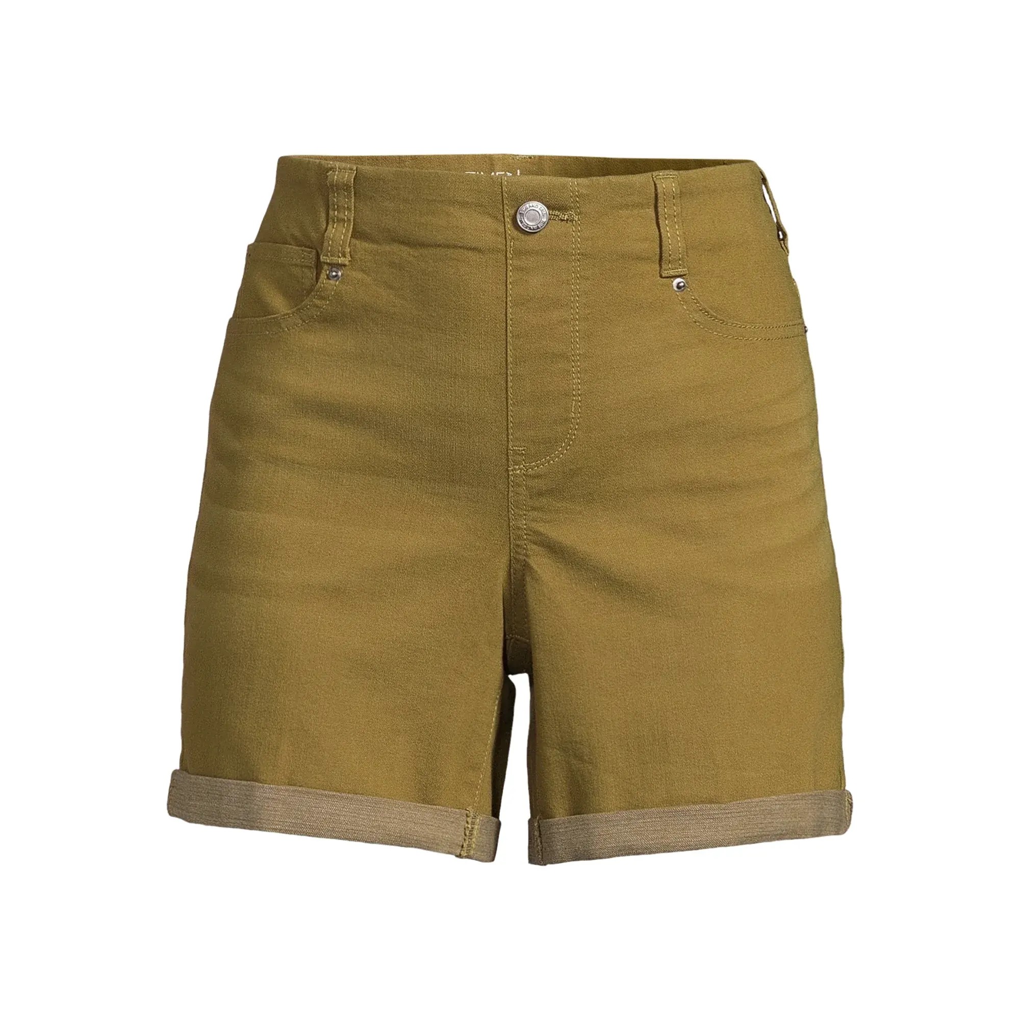 Best Comfort Casual Mid Waist Solid Heavy Wash Denim Jeans Shorts Women 5-Pocket Straight Breathable Logo Daily Use Summer