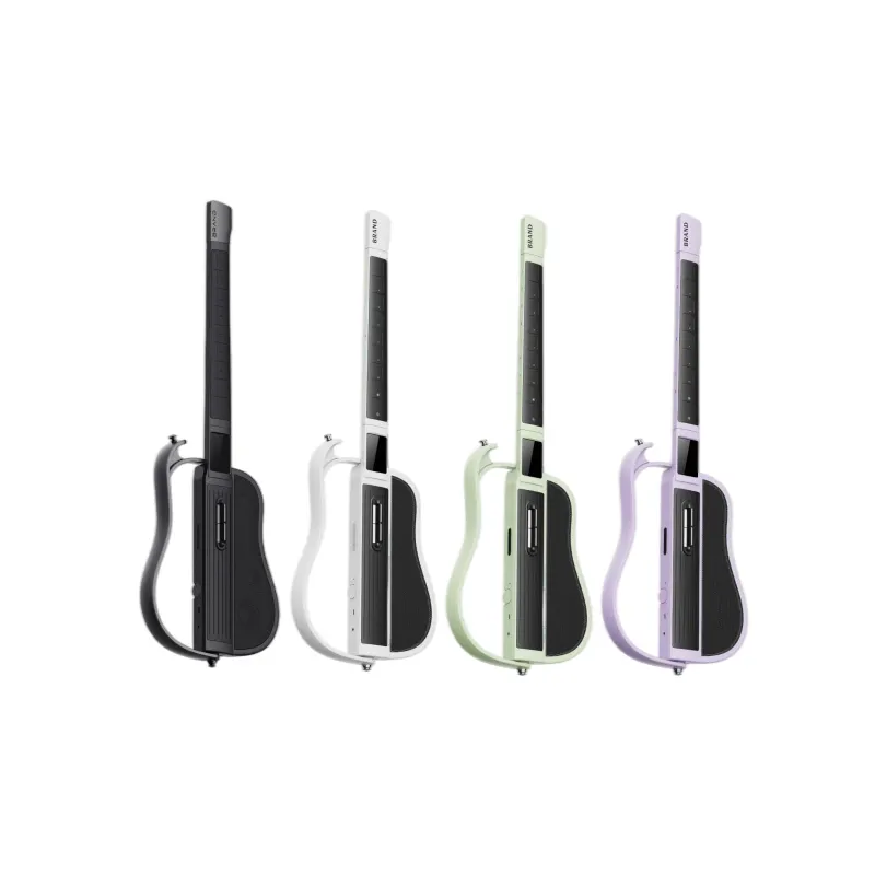 Camping Lightweight Carbon Fiber Instrument, Portable for Beginners, Rechargeable, 2.4-inch Touch: Foldable Stringless GuitarReorder rate 50%